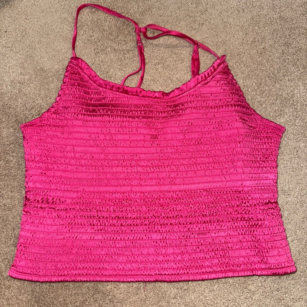 Pink Smocked Women's Top